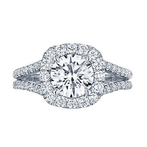 Tacori Petite Crescent Split Shank Engagement Ring