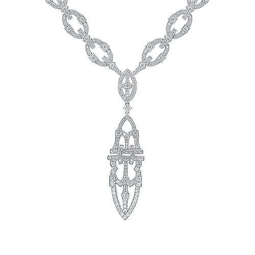 Vintage Inspired Diamond Necklace