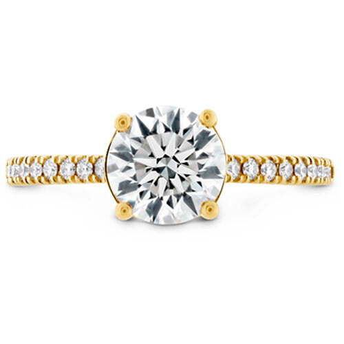 Hearts On Fire Sloane Silhouette Engagement Ring Diamond Band