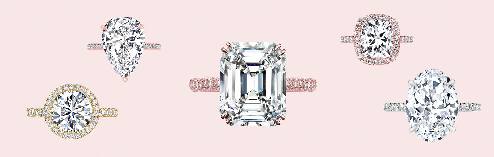 Stylish Engagement Rings $3,000 - $7,000