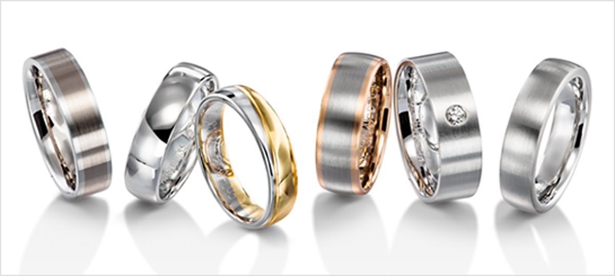 Stylish Men's Gold Rings & Wedding Bands