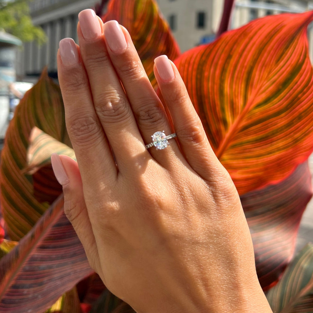 Lyra Ring with Diamonds - Pear Cut · Rachel Boston