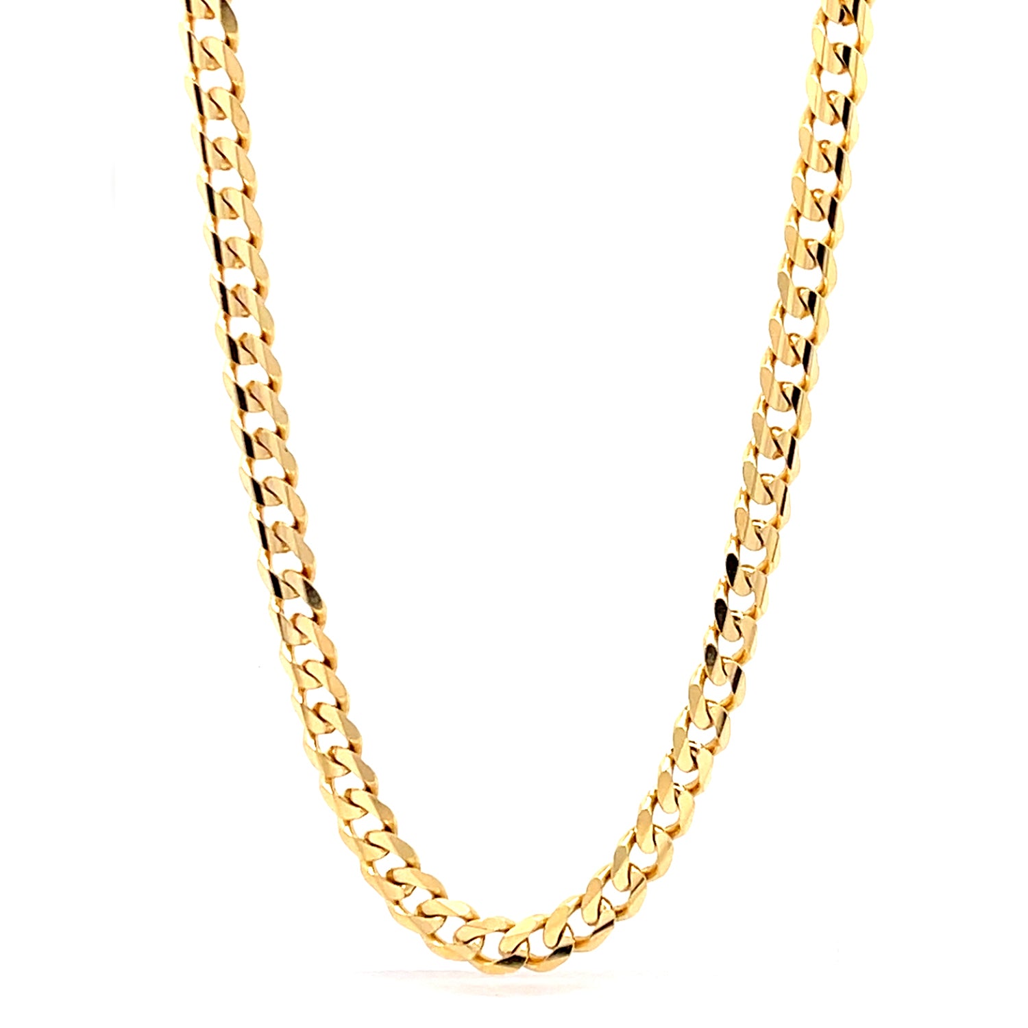 Howard 18K Yellow Gold Flat Curb Style Link Necklace