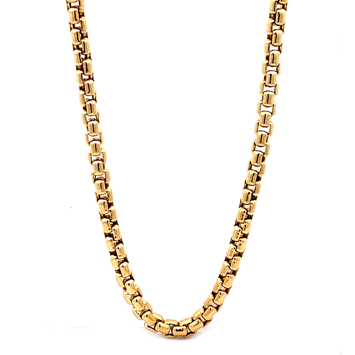 Howard 18K Yellow Gold 28'' Rounded Curb Chain