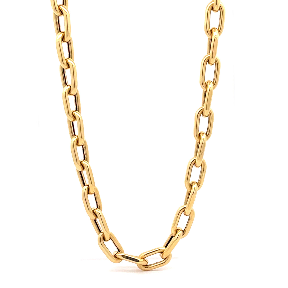 Howard 18K Yellow Gold Oval Link Necklace