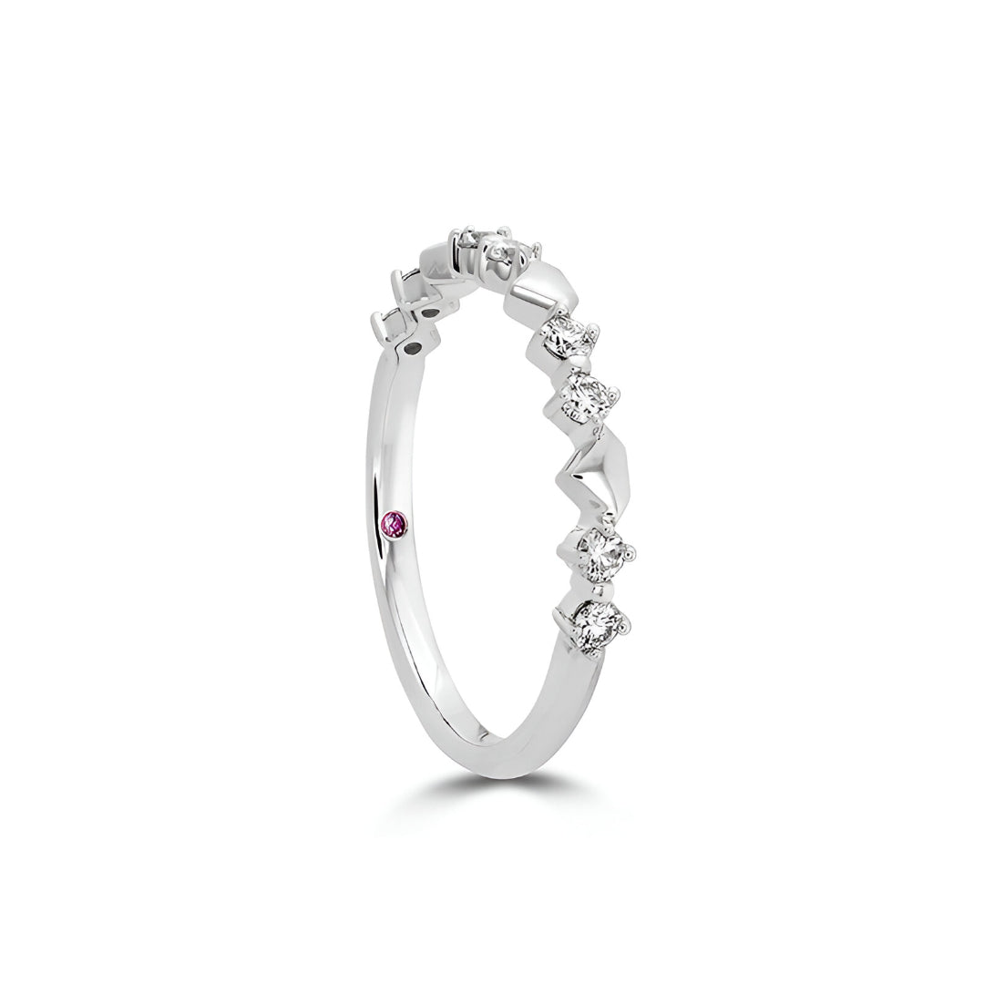 18K White Gold Behati Bold Shapes Ring