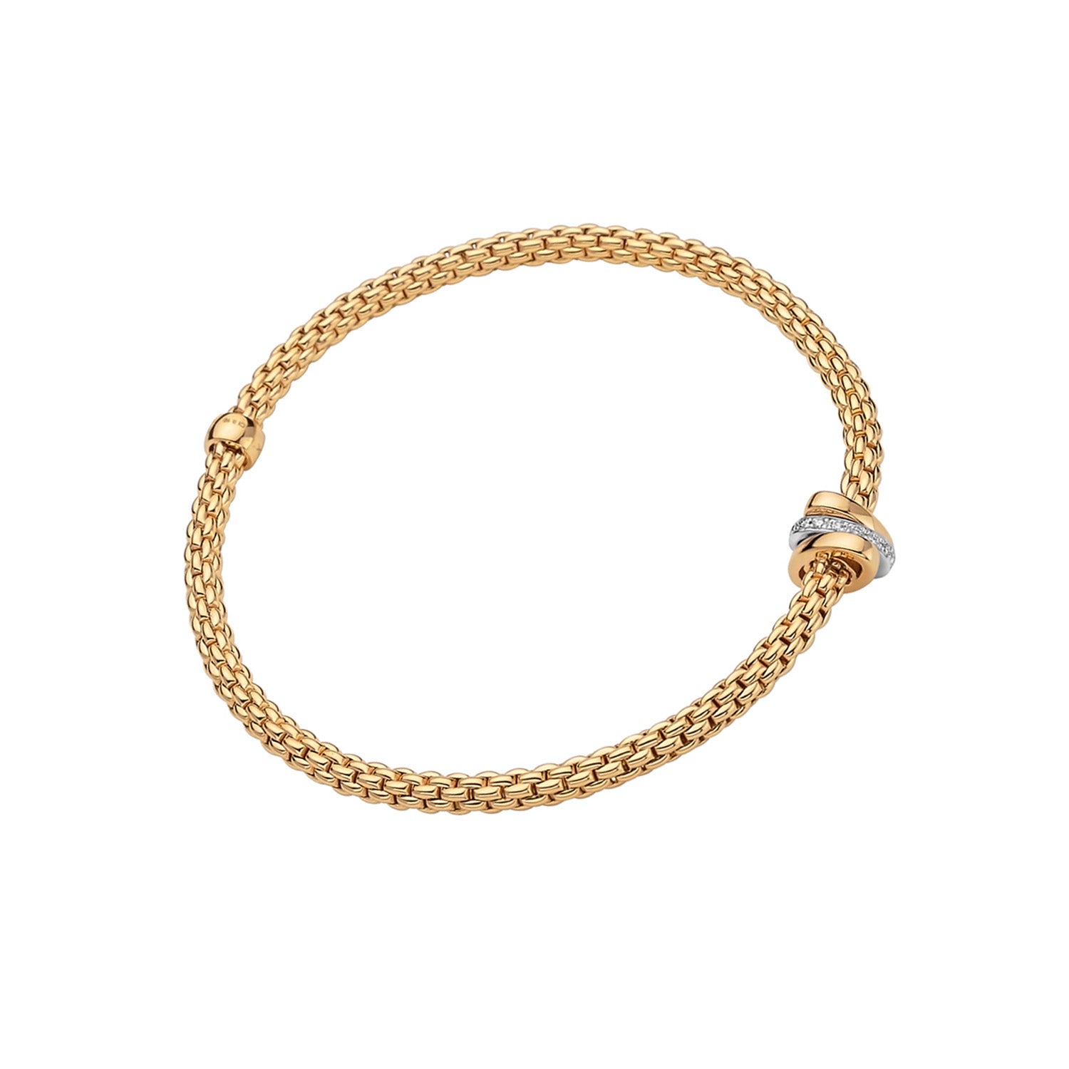 FOPE Prima Collection Pave Diamond Rondel Bracelet