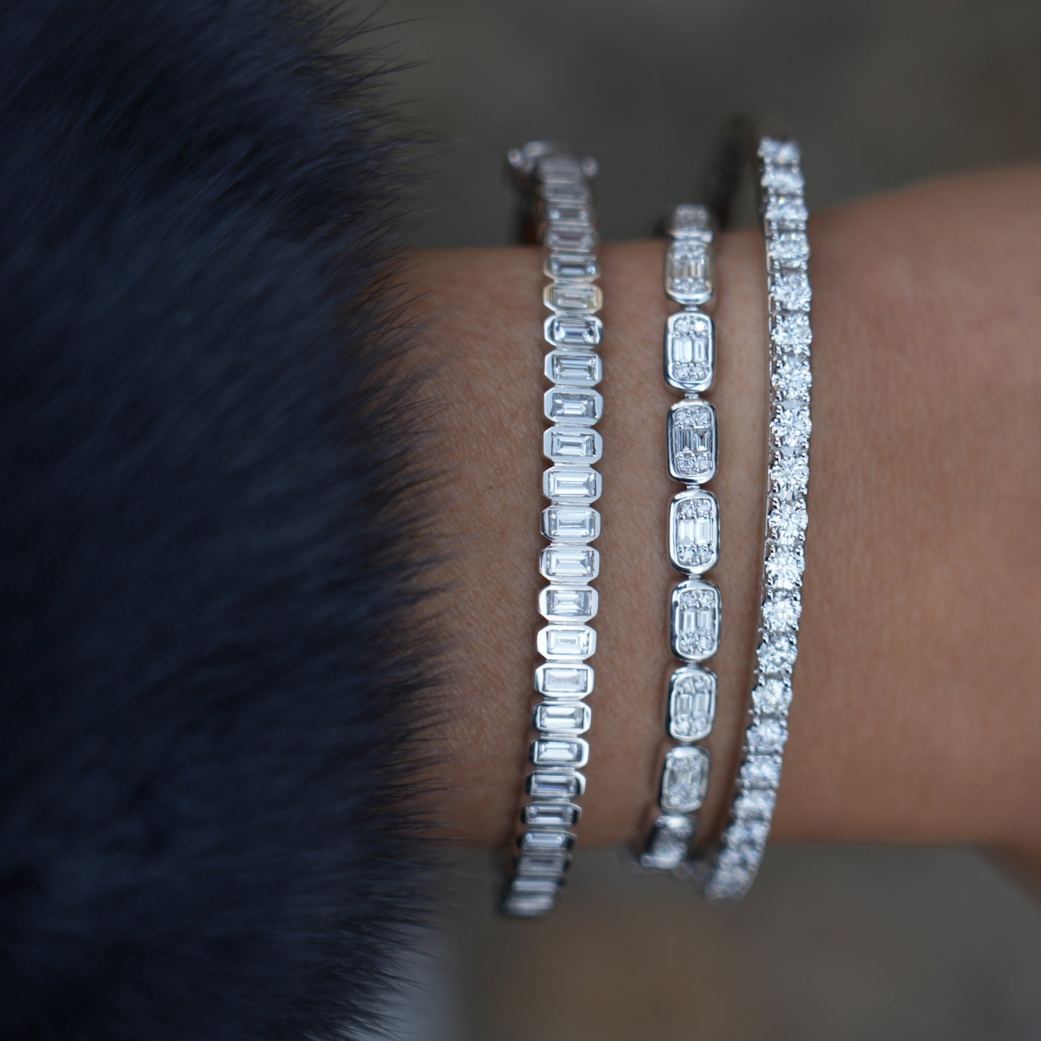 Diamond Baguette Tennis Bracelet