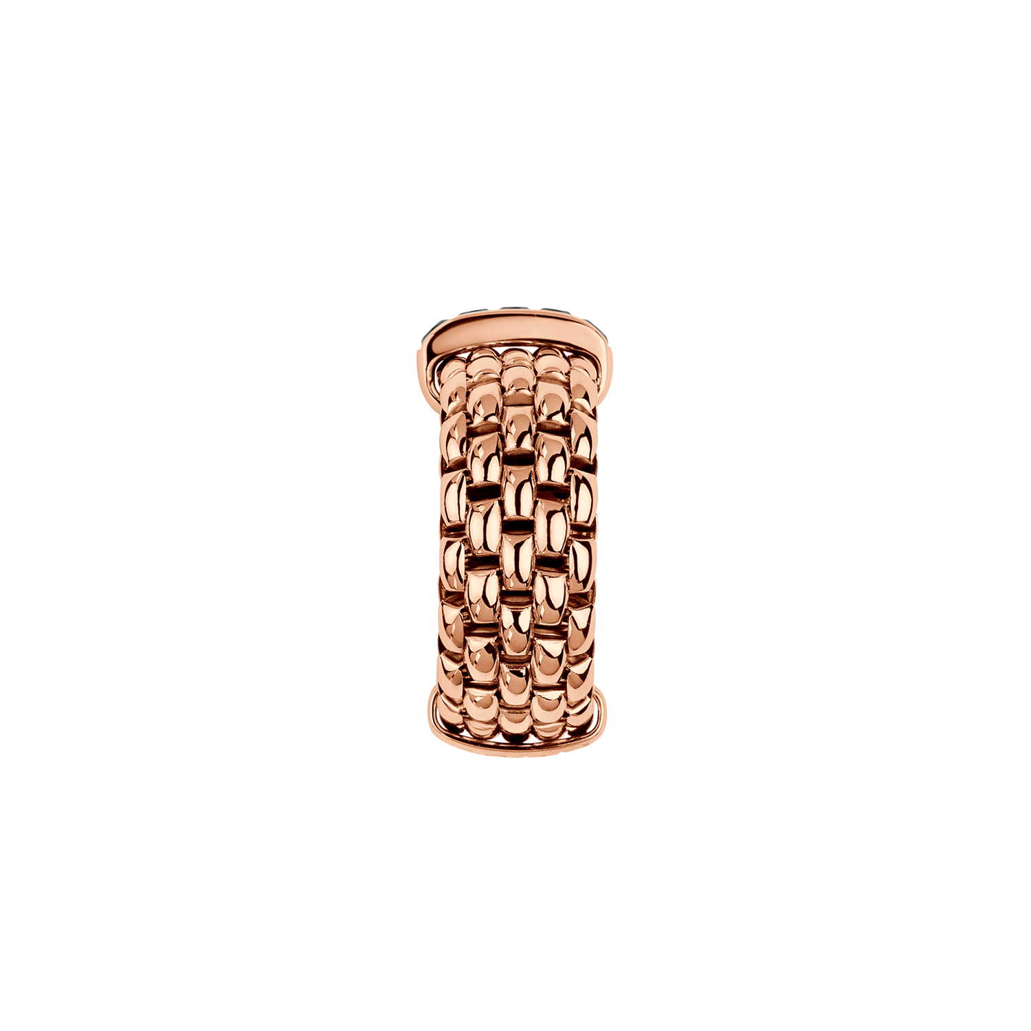 Panorama 18K Rose Gold XLarge Flex'it Ring with Black Diamonds