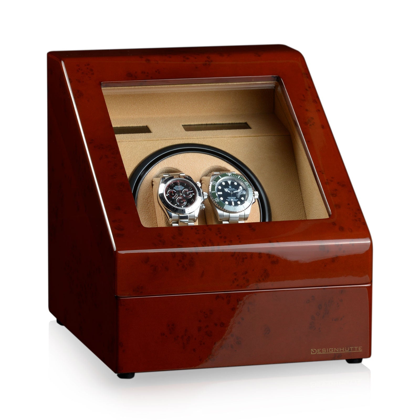 Monaco Burl Wood for 2 Watches