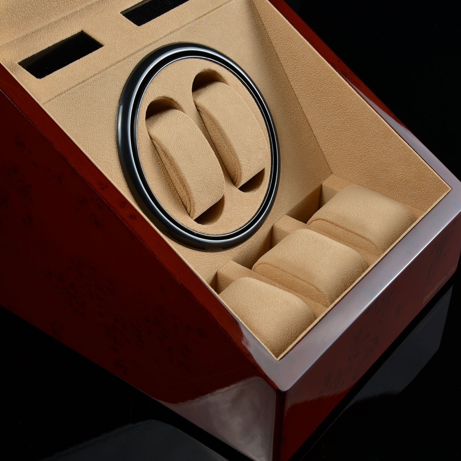 Video Thumbnail: 70005 43 D 01 - Designhütte Monaco Watch Winder in Burl Wood for 2 Watches