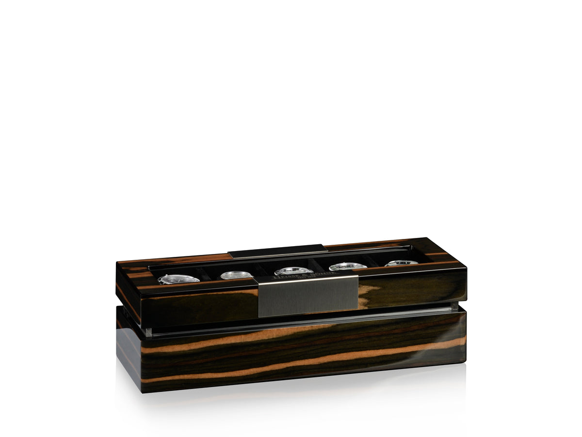 Video Thumbnail: 70019 119 - Executive 5 Watches Macassar &amp; Black Box
