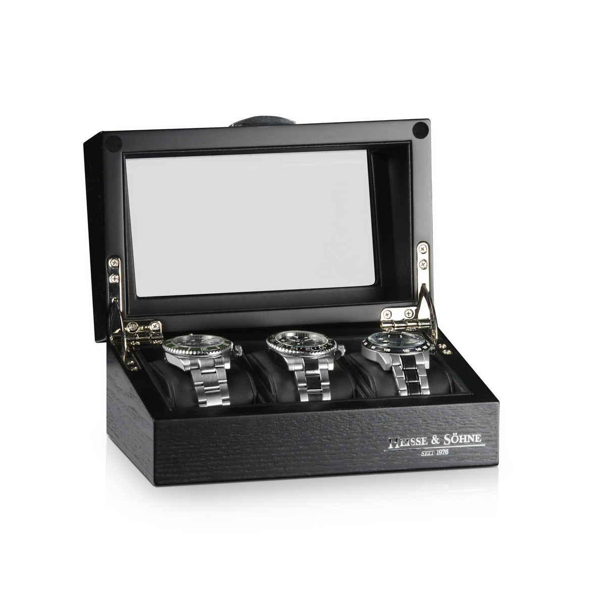 Video Thumbnail: 70019 145 02 - Oxford Black Watch Box for 3 Watches