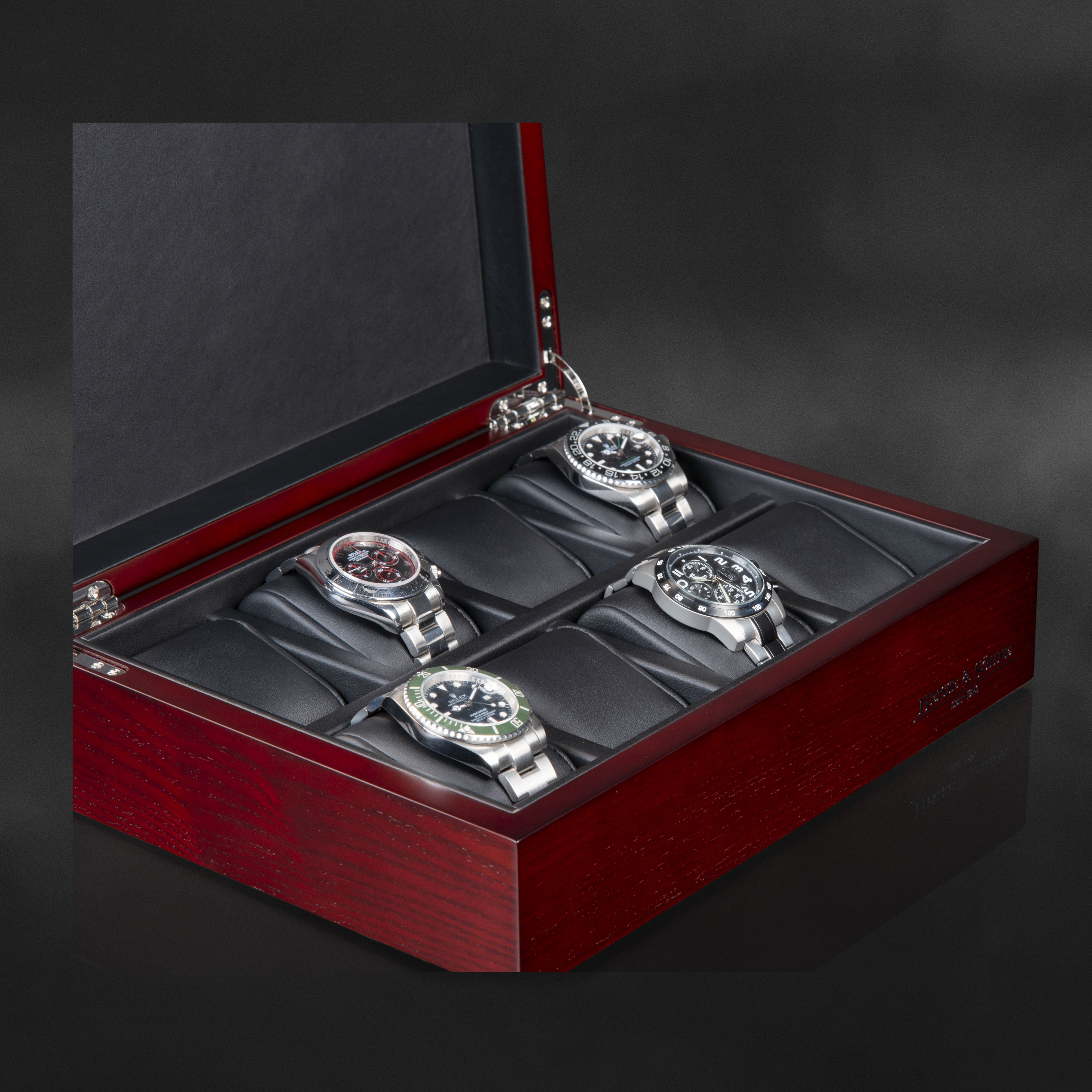 Video Thumbnail: 70019 191 163 D 01 - Bregano 8 Watches Cherry Watch Box