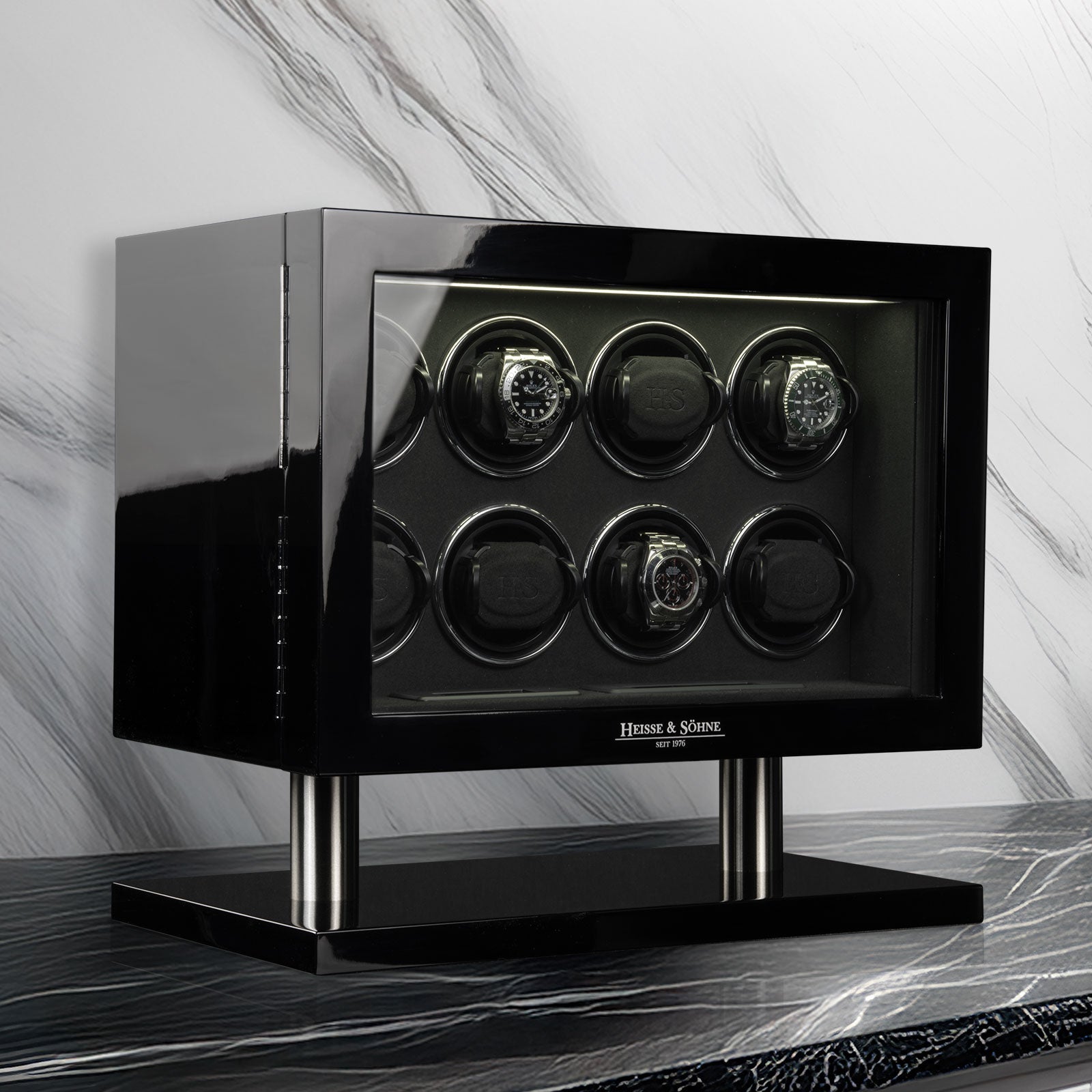 Collector Black High-Gloss 8 Watches