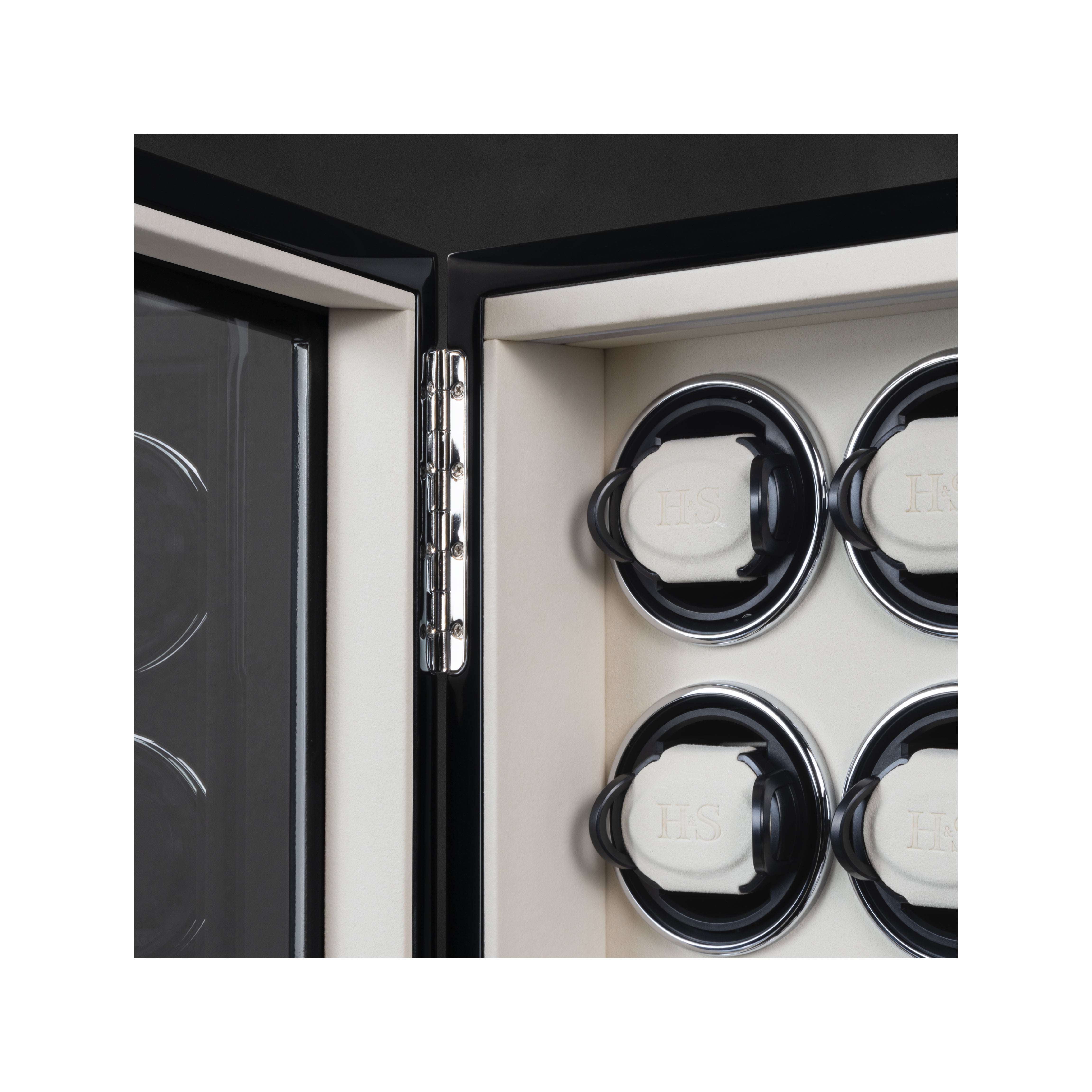 Video Thumbnail: 70019 235 11 D 03 - Heisse &amp; Söhne Collector Watch Winder for 16 Watches in Black &amp; Cream