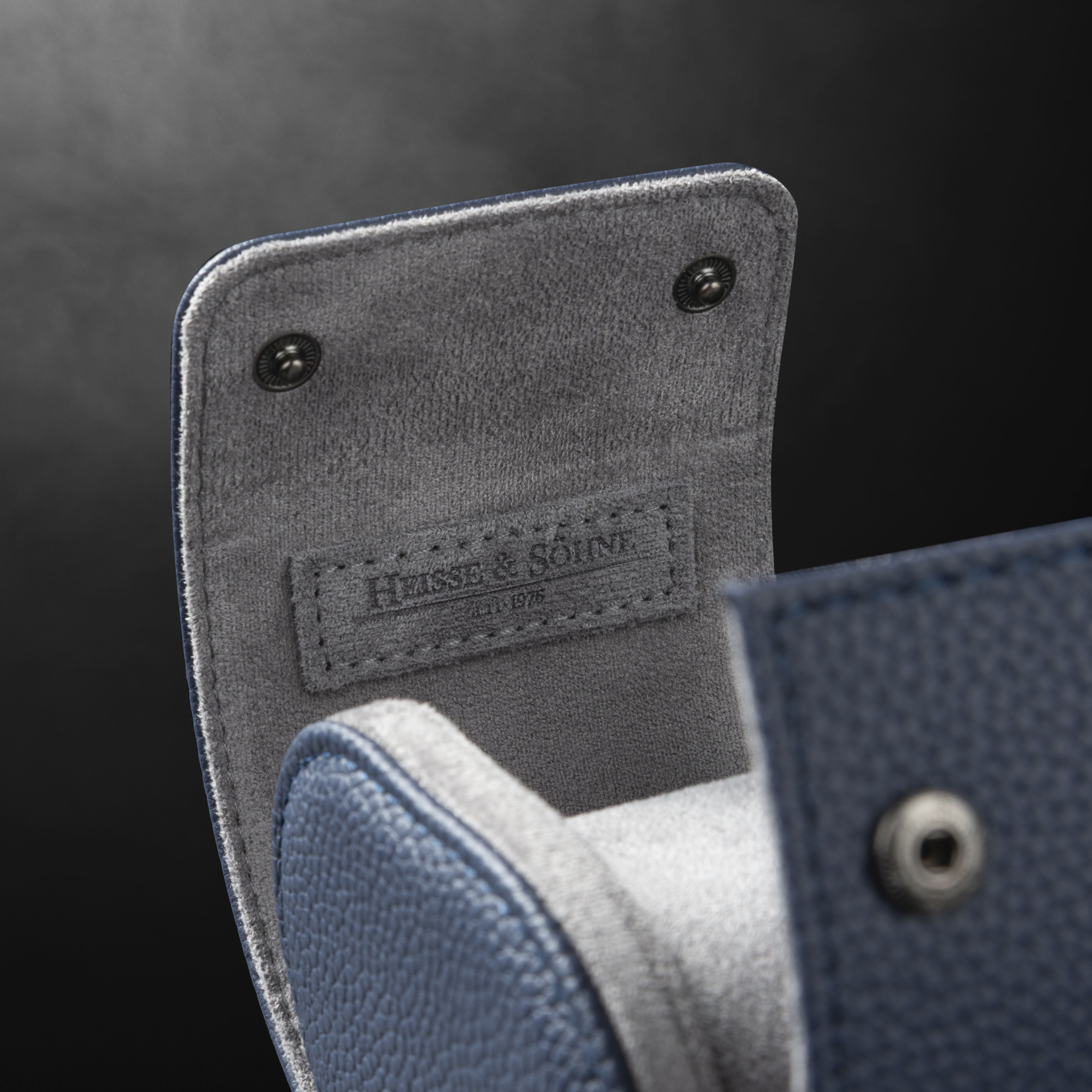 Charles Single Watch Roll Blue & Anthracite