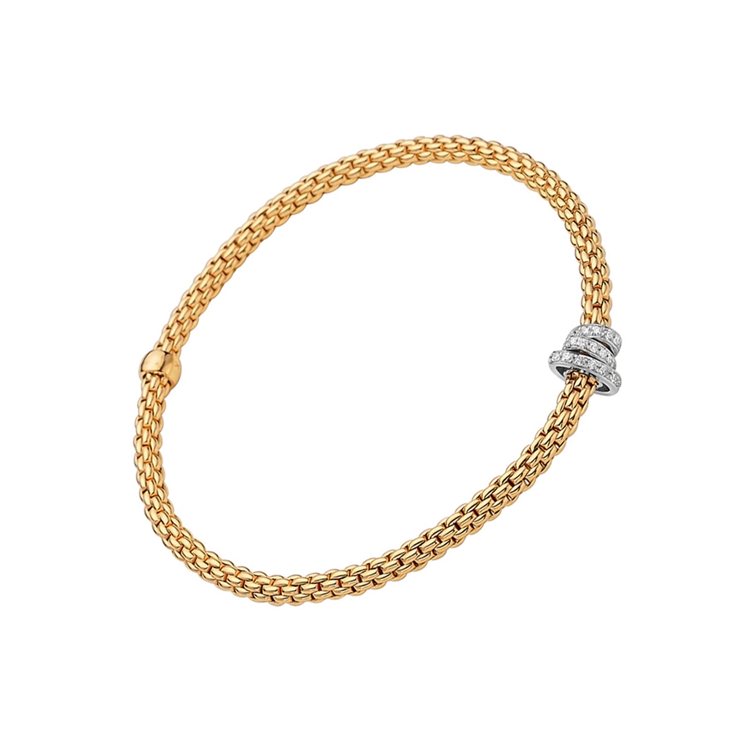 FOPE Prima Collection Pave Diamond Rondels Bracelet