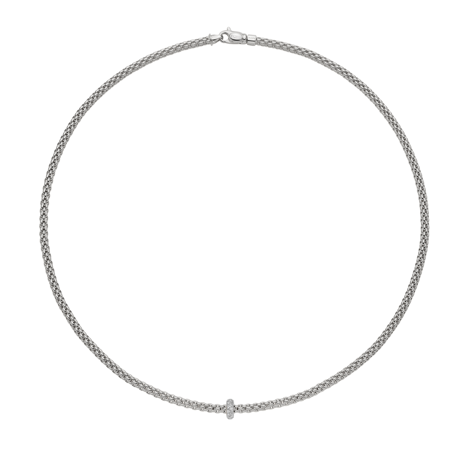 Prima 18K White Gold Necklace with Diamonds
