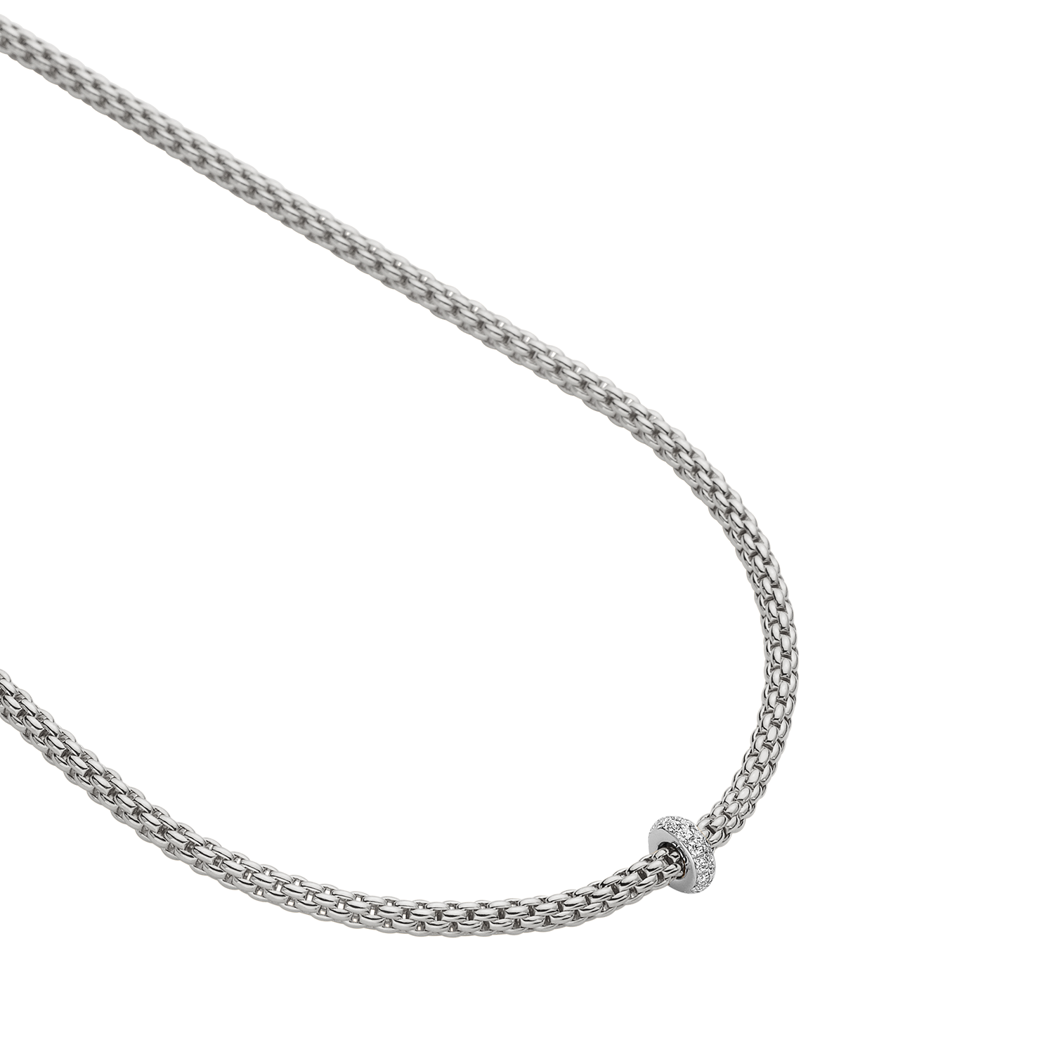 Prima 18K White Gold Necklace with Diamonds