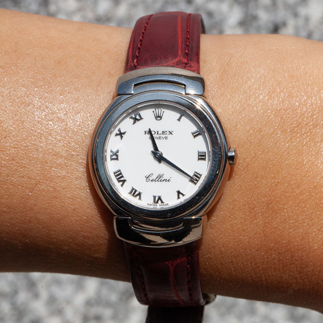 Rolex cellini 2025 leather band