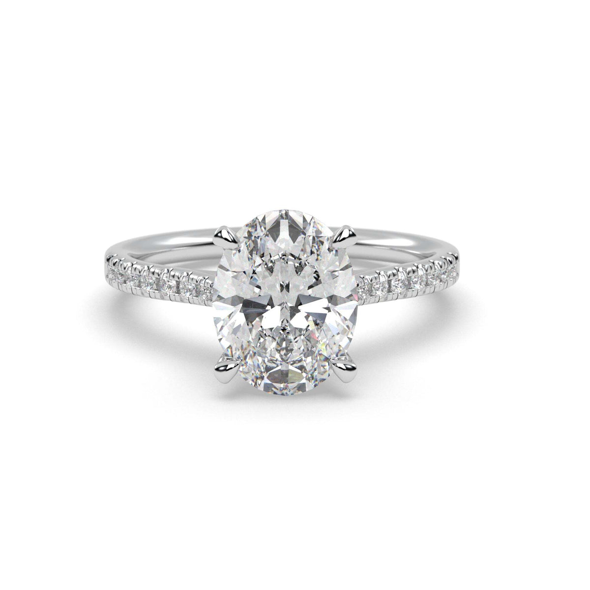 Blair Oval White Gold Diamond Engagement Ring | Howard Fine Jewellers