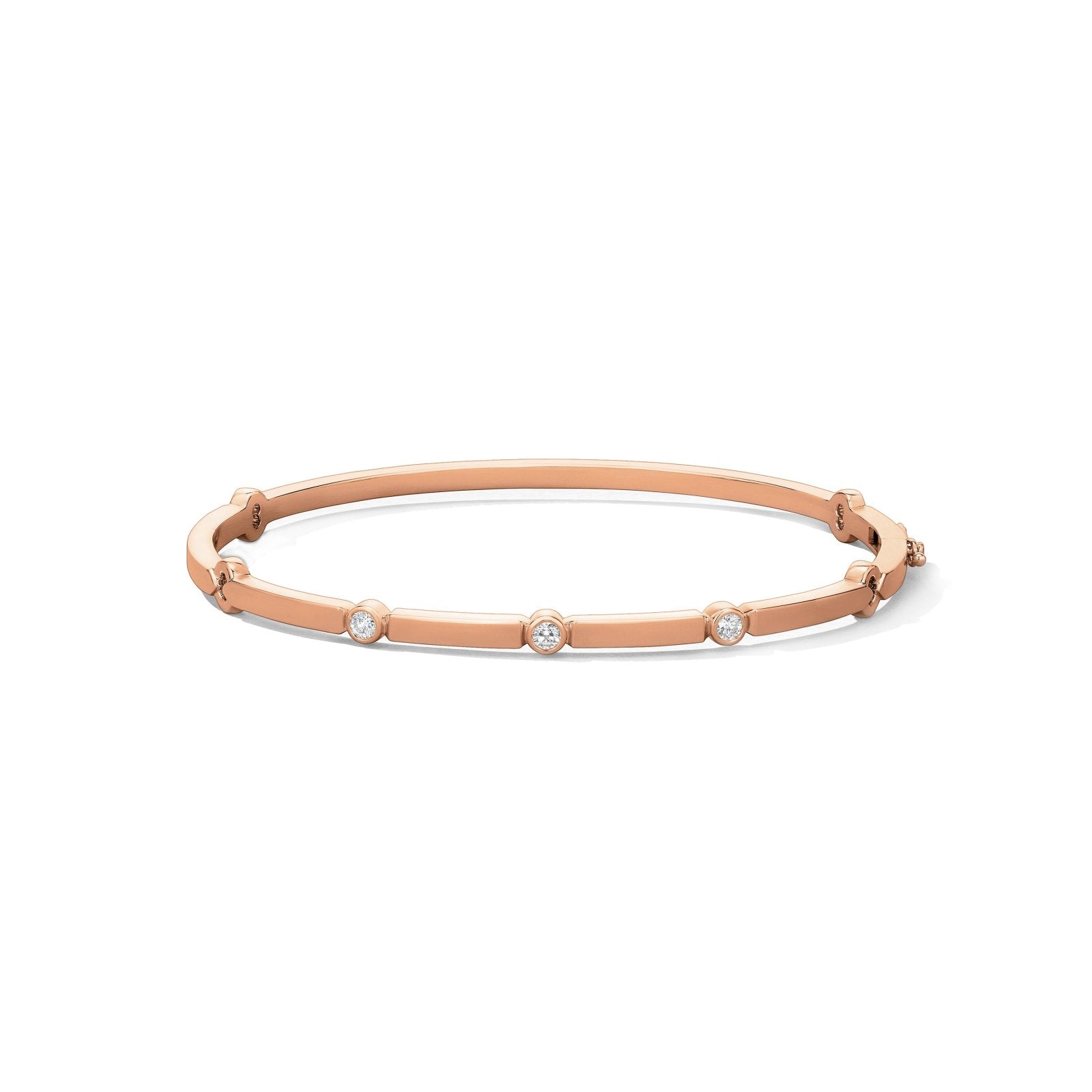 Video Thumbnail: Copmulb R 00 1 20260525081306 8814 - Hearts on Fire 18k Rose Copley Multi Stone Bangle 0.16ctw