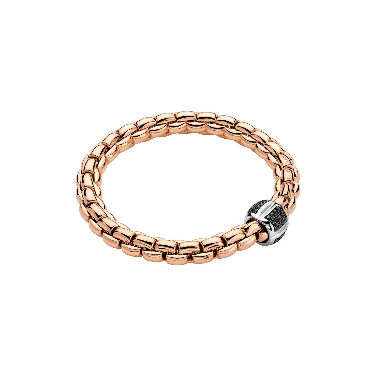 FOPE 18K Rose Gold Eka Flex'it Bracelet 0.55ctw