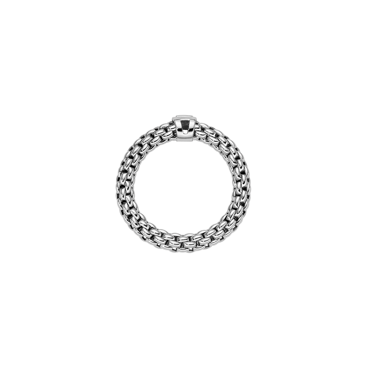 Video Thumbnail: Fope Souls Collection Flex It Ring With a White Diamond Flexible Ring Made Entirely With 18 Carat Gold and a Single White Diamond Code Bb - Fope Souls Collection 18k White Gold Flex'it Ring With a White Diamond