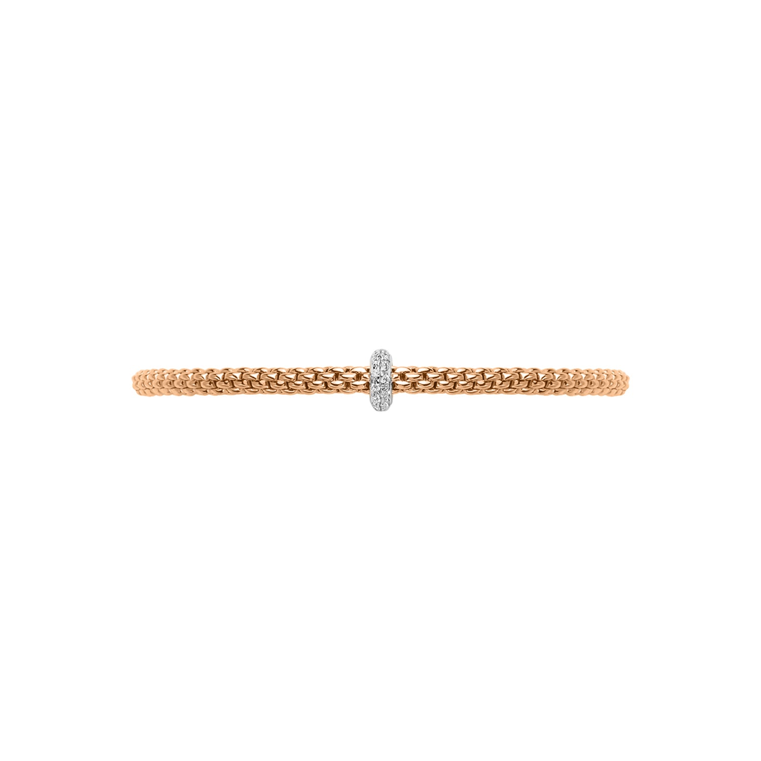 Video Thumbnail: Fope Rose Gold Prima Flex It Bracelet 0 32884634 - Fope 18k Rose Gold Prima Flex'it Bracelet 0.18ctw