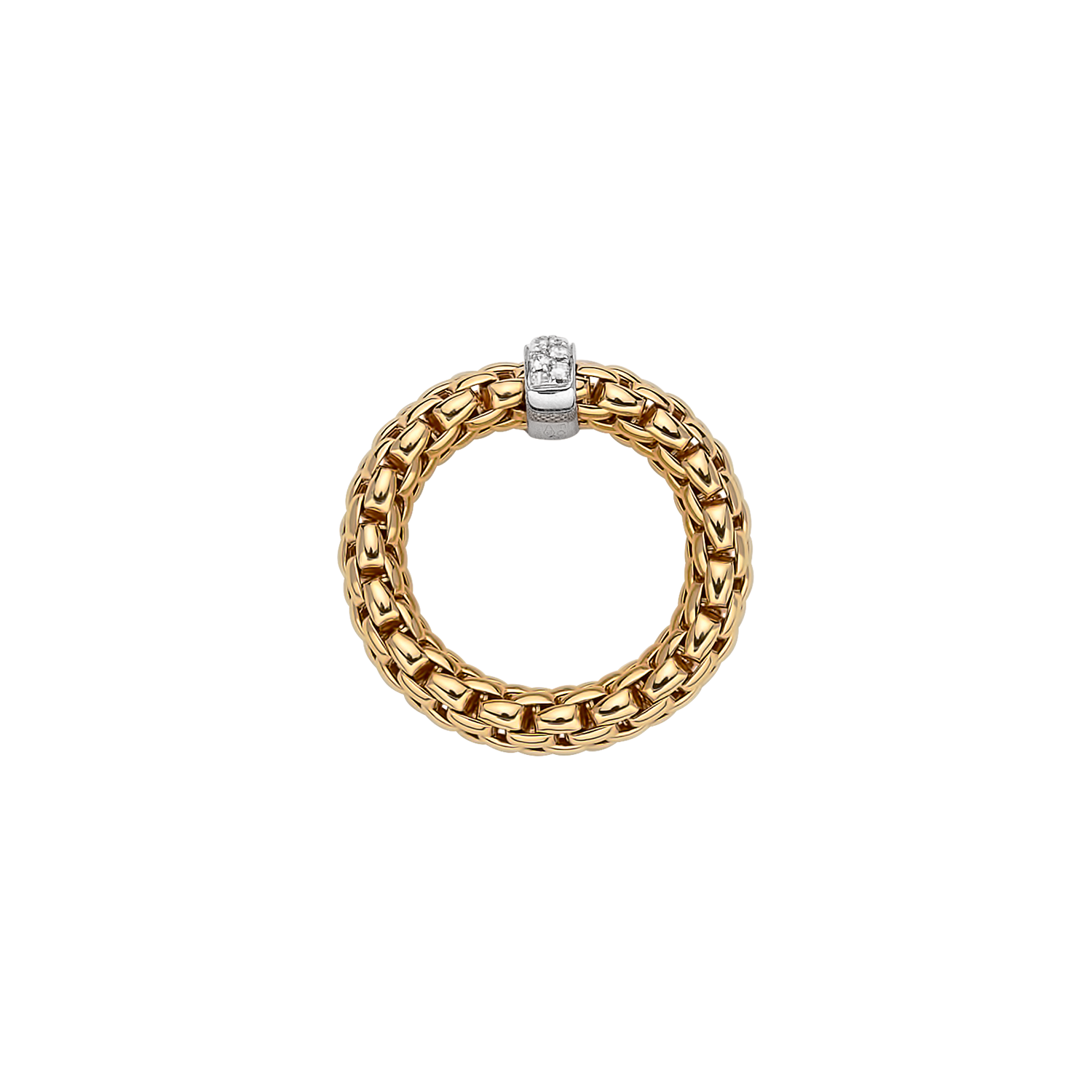 Video Thumbnail: Fope Yellow Gold Vendome Ring 0 4365 - Fope 18k Yellow Gold Vendome Ring 0.10ctw