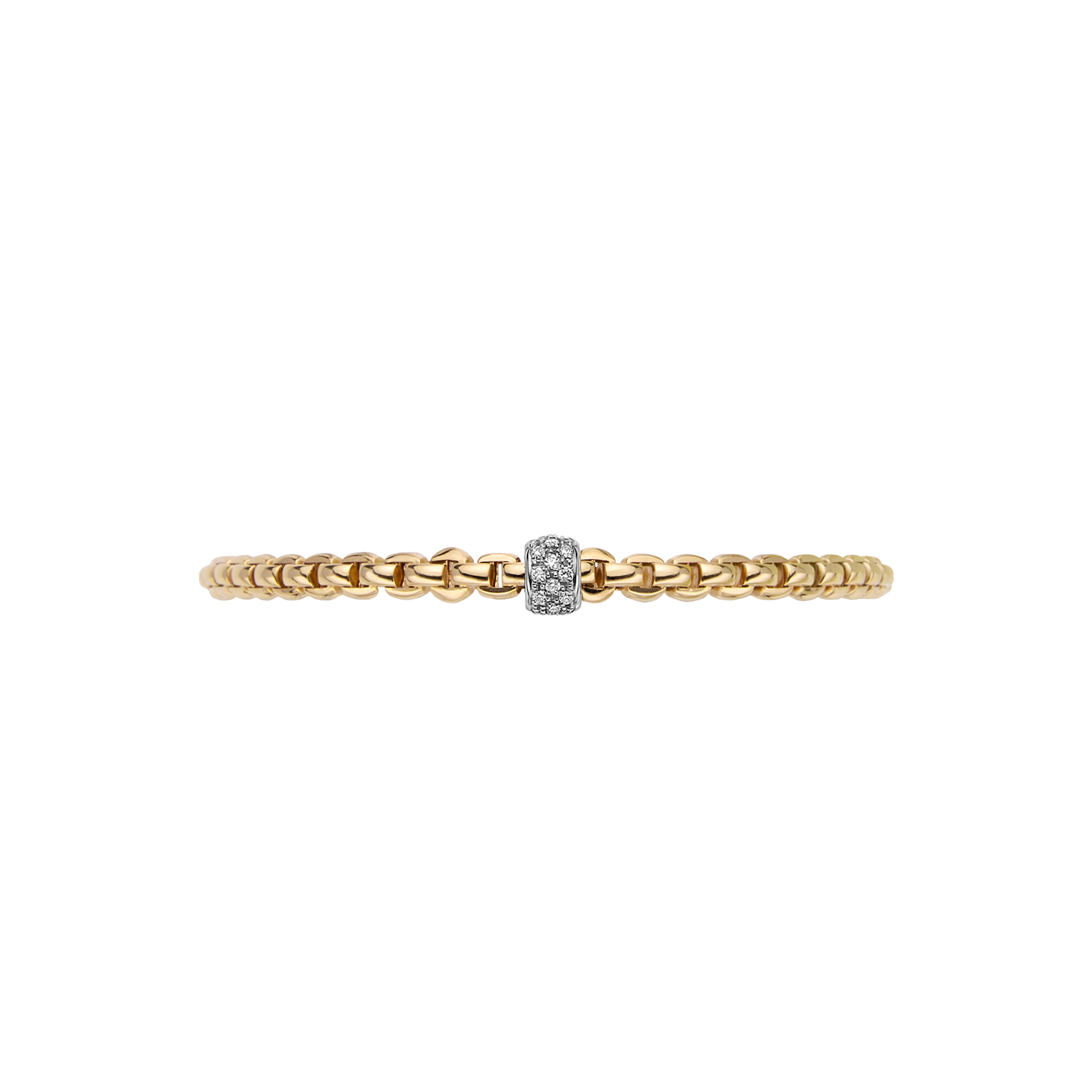 Eka 18K Yellow Gold Diamond Pave Flex'it Bracelet