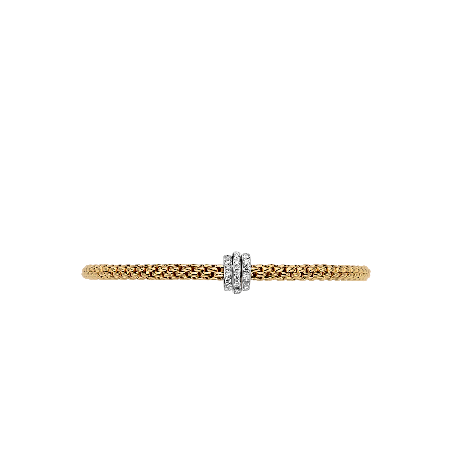 Video Thumbnail: Fope Prima Yellow Gold Flex It Bracelet 0 - Fope Prima 18k Yellow Gold Flex'it Bracelet 0.31ctw
