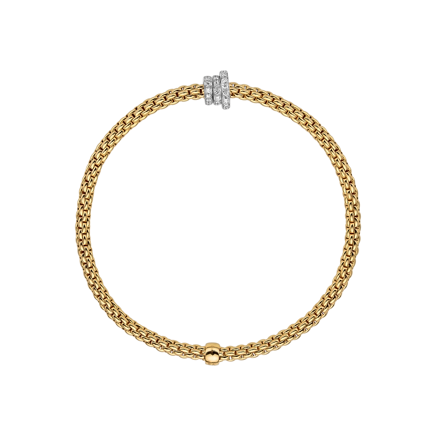 Video Thumbnail: Fope Prima Yellow Gold Flex It Bracelet 0 6876 - Fope Prima 18k Yellow Gold Flex'it Bracelet 0.31ctw