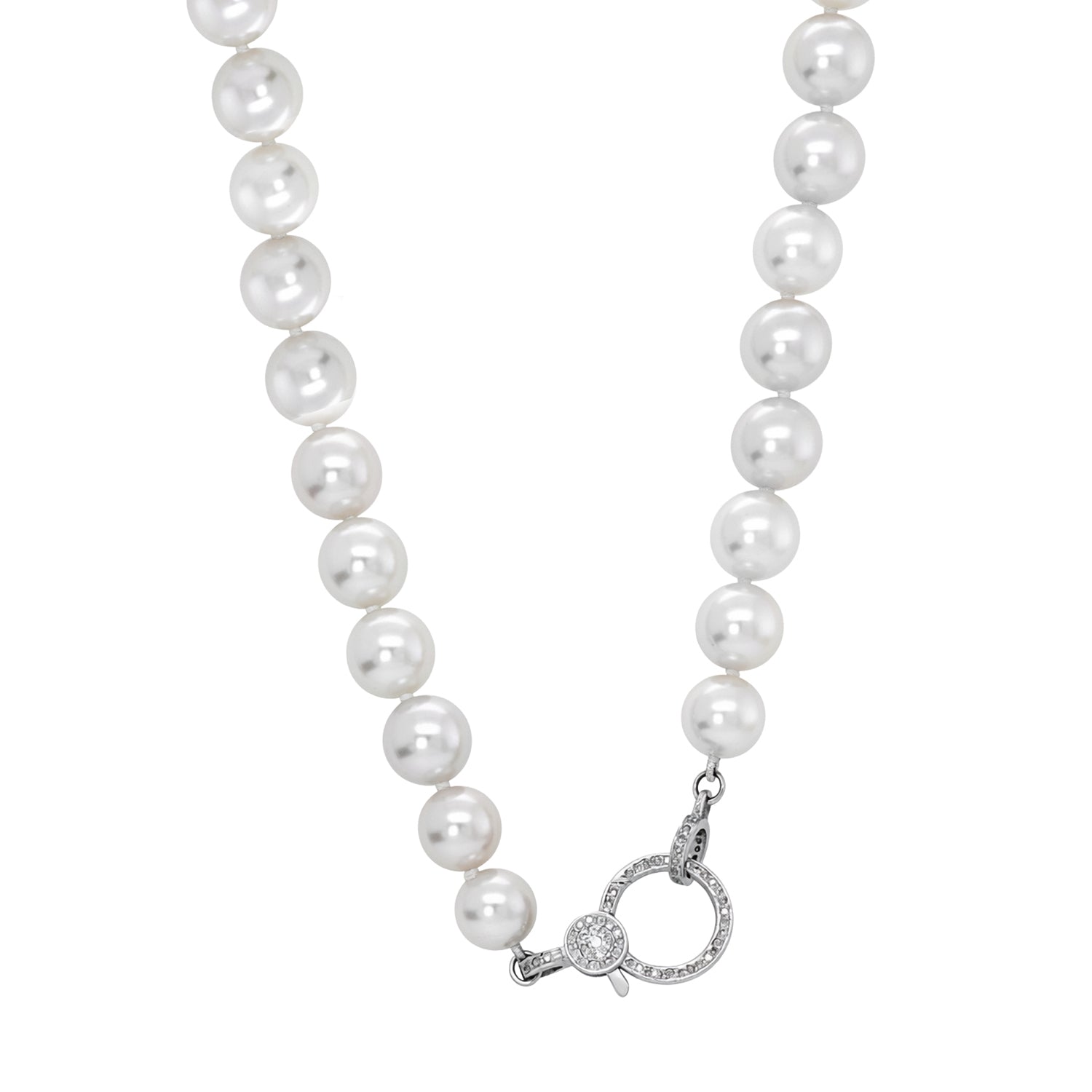 Howard 14K White Gold  9 - 11.6mm South Sea Pearl Necklace 18"