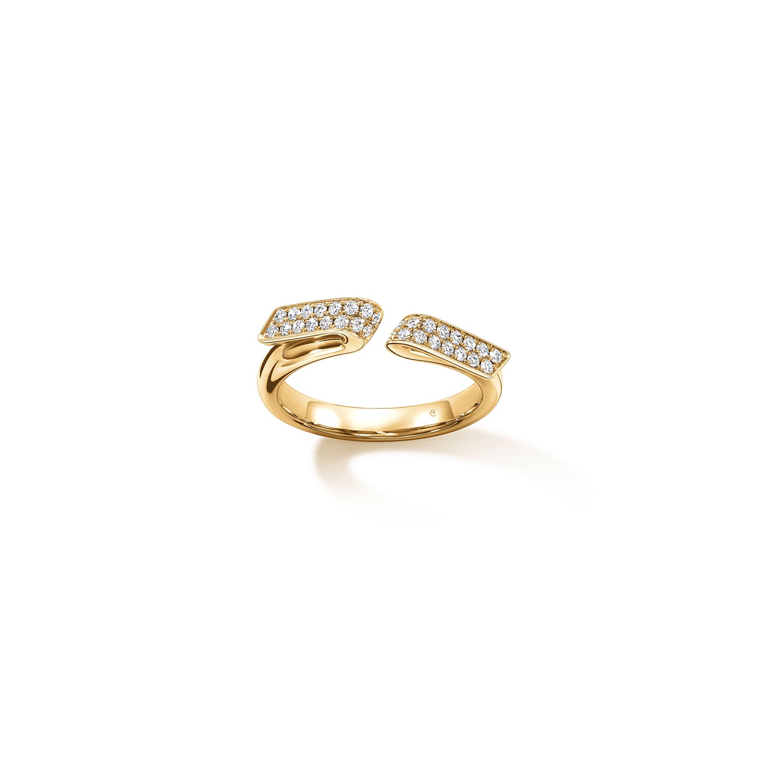 INSIDE/OUT 18K Yellow Gold Diamond Flip Open Ring