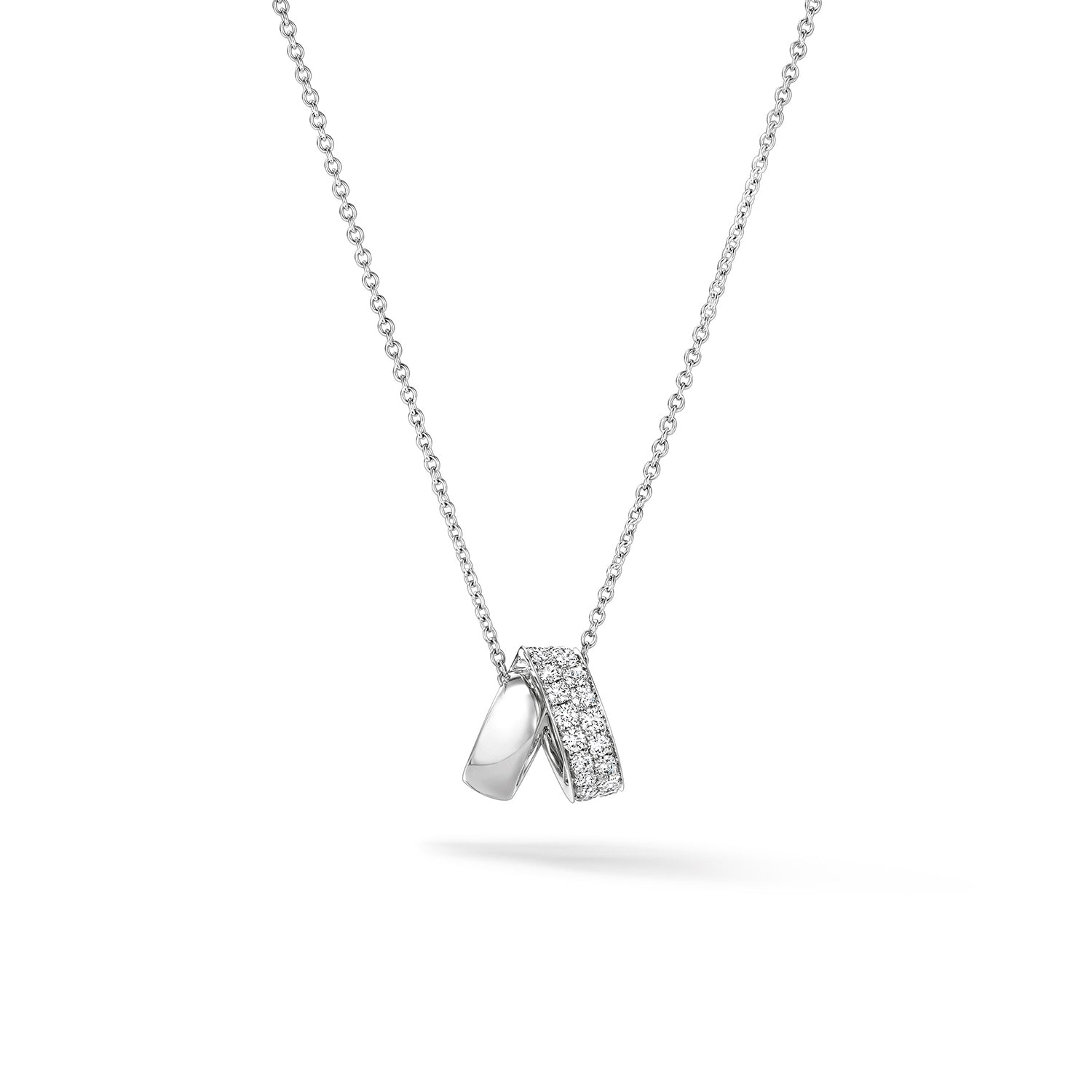 INSIDE/OUT Multi-Wear Rondel Diamond Pendant Necklace