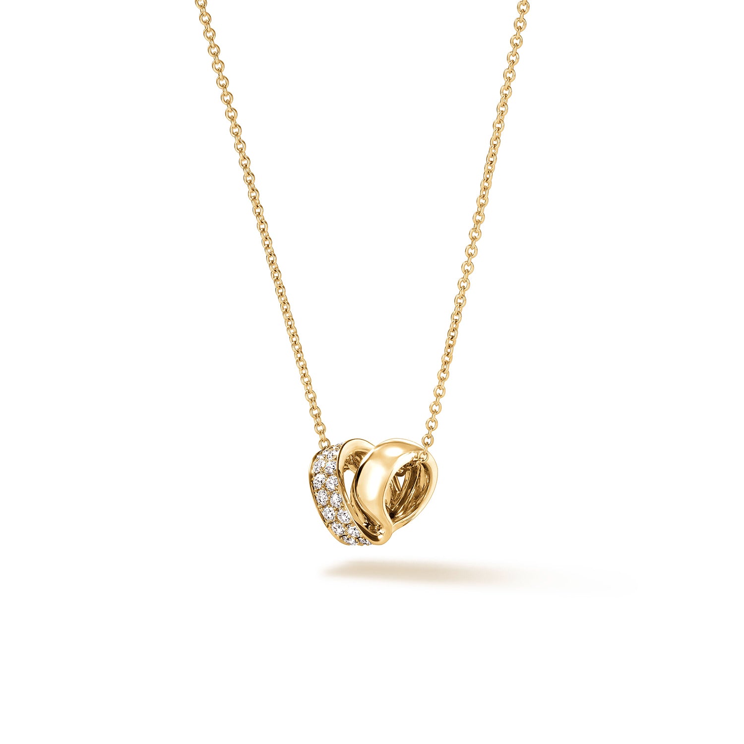 INSIDE/OUT 18K Yellow Gold Multi-Wear Rondel Diamond Pendant Necklace