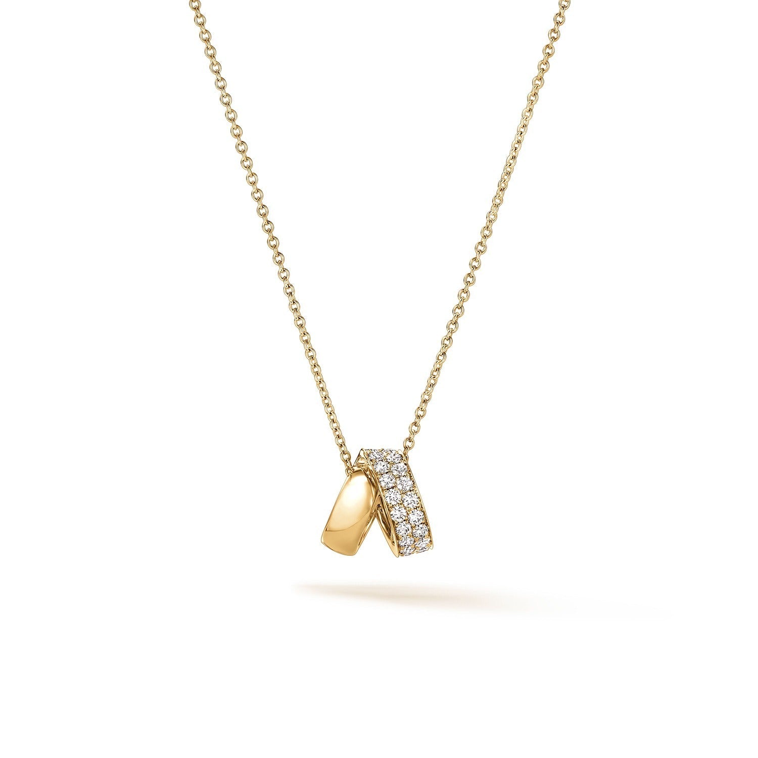Video Thumbnail: Hearts on Fire Gold Inside Out Multi Wear Rondel Diamond Pendant Necklace 0 - Hearts on Fire 18ky Gold Inside/out Multi-wear Rondel Diamond Pendant