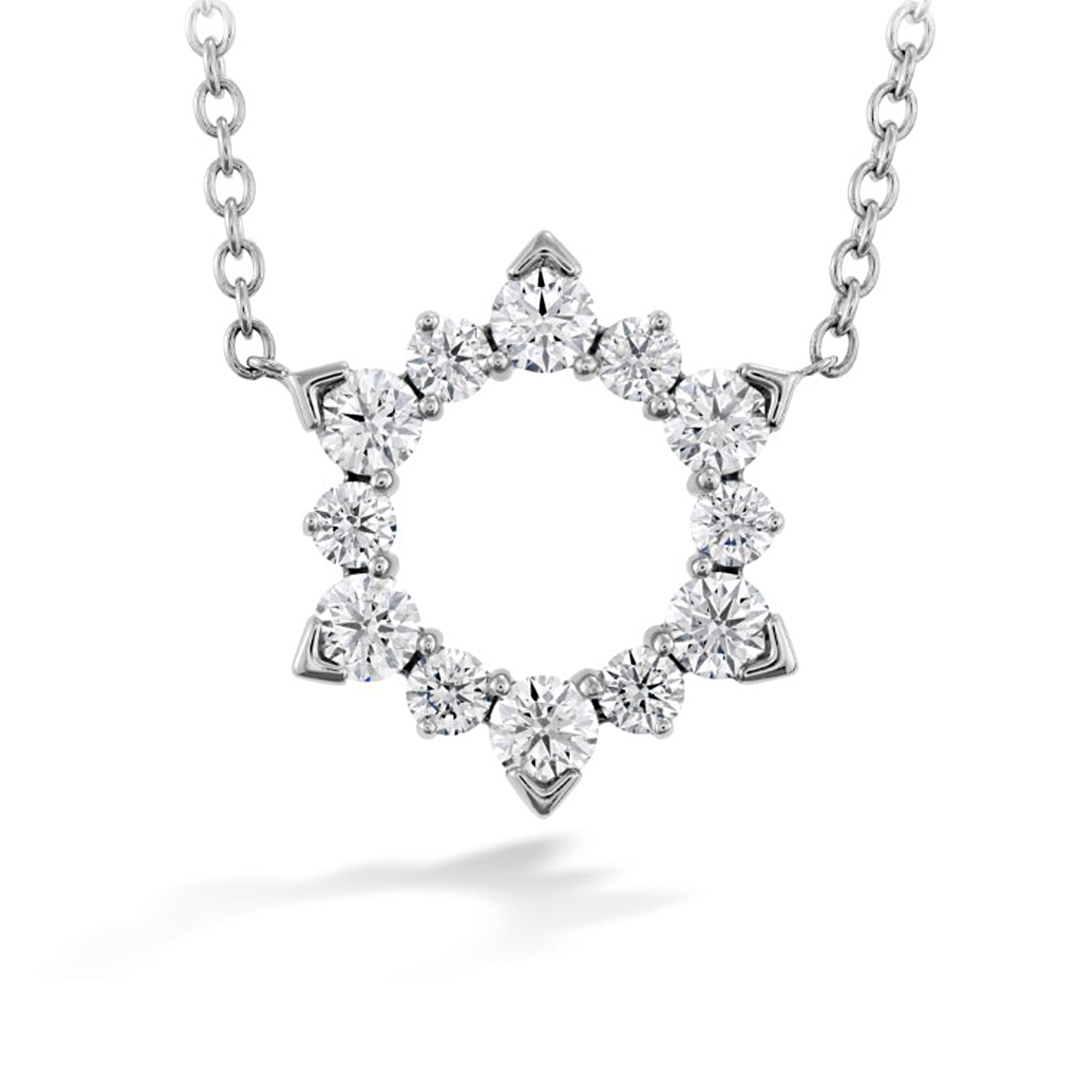 Hearts On Fire 18k White Aerial Eclipse Pendant 0.55ctw
