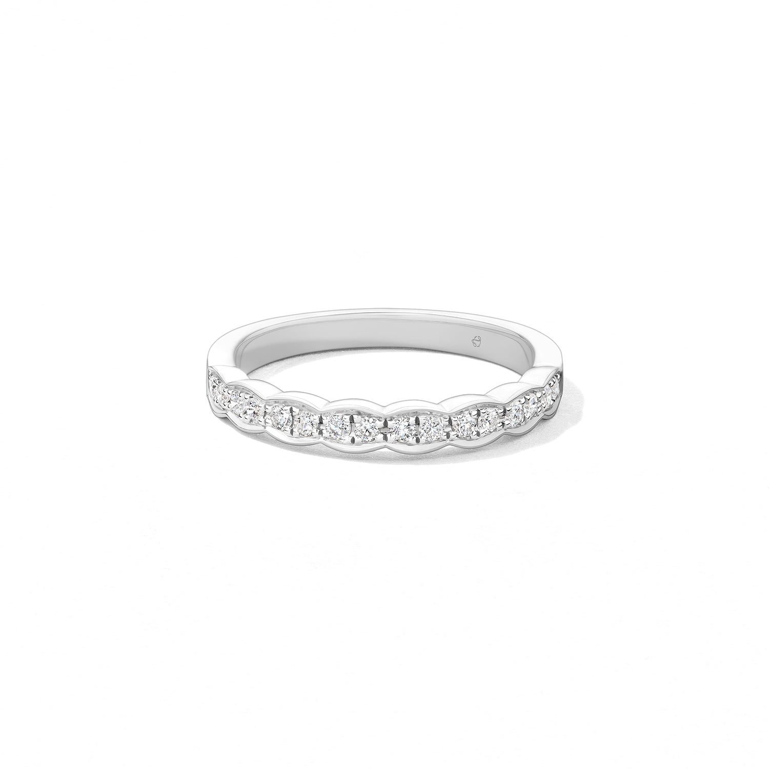 18K White Gold Lorelei Floral Diamond Band