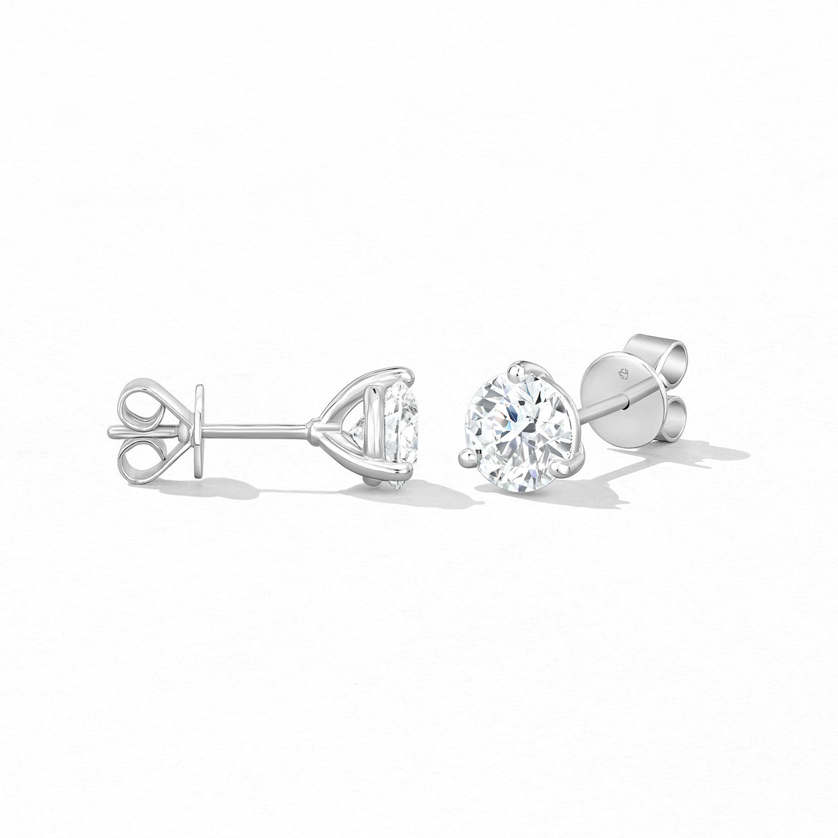 Video Thumbnail: Hearts on Fire White Gold Three Prong Stud Earring Hof Diamonds 0 34 Carat Total Weight Vs Si Clarity I J Colour Style - 0.34ctw 18kw Gold Three-prong Stud Earring