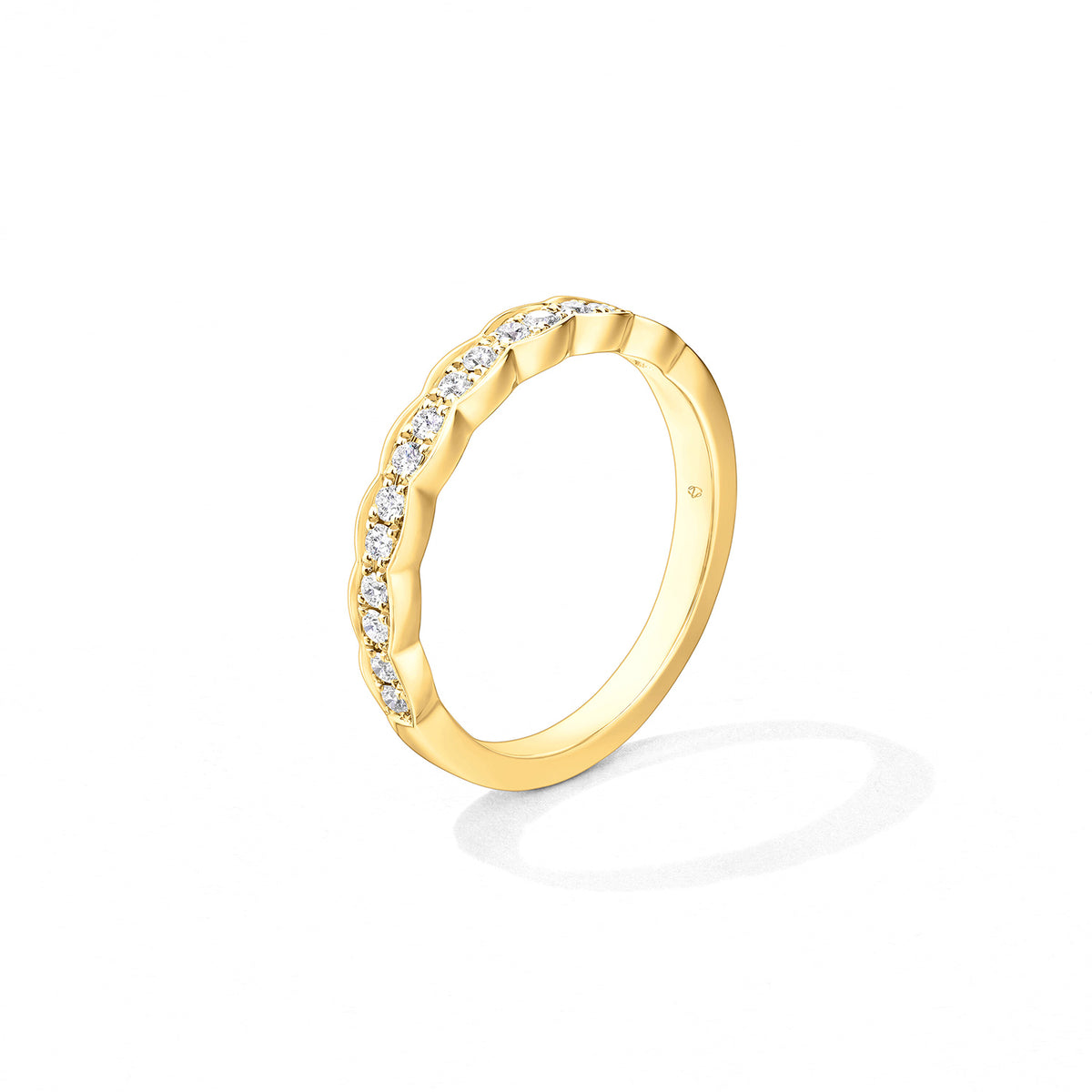 Hearts On Fire 18k Yellow Gold Lorelei Floral Diamond Band 0.22ctw