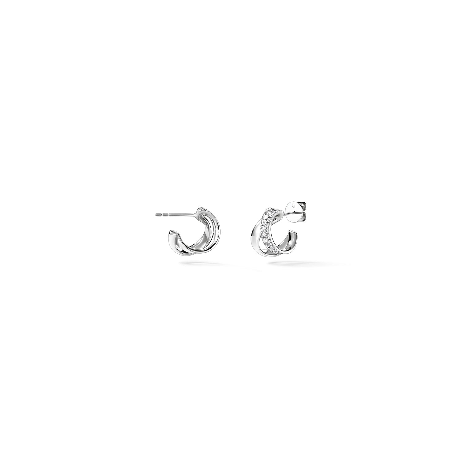 INSIDE/OUT 18K White Gold Diamond Flip Earrings