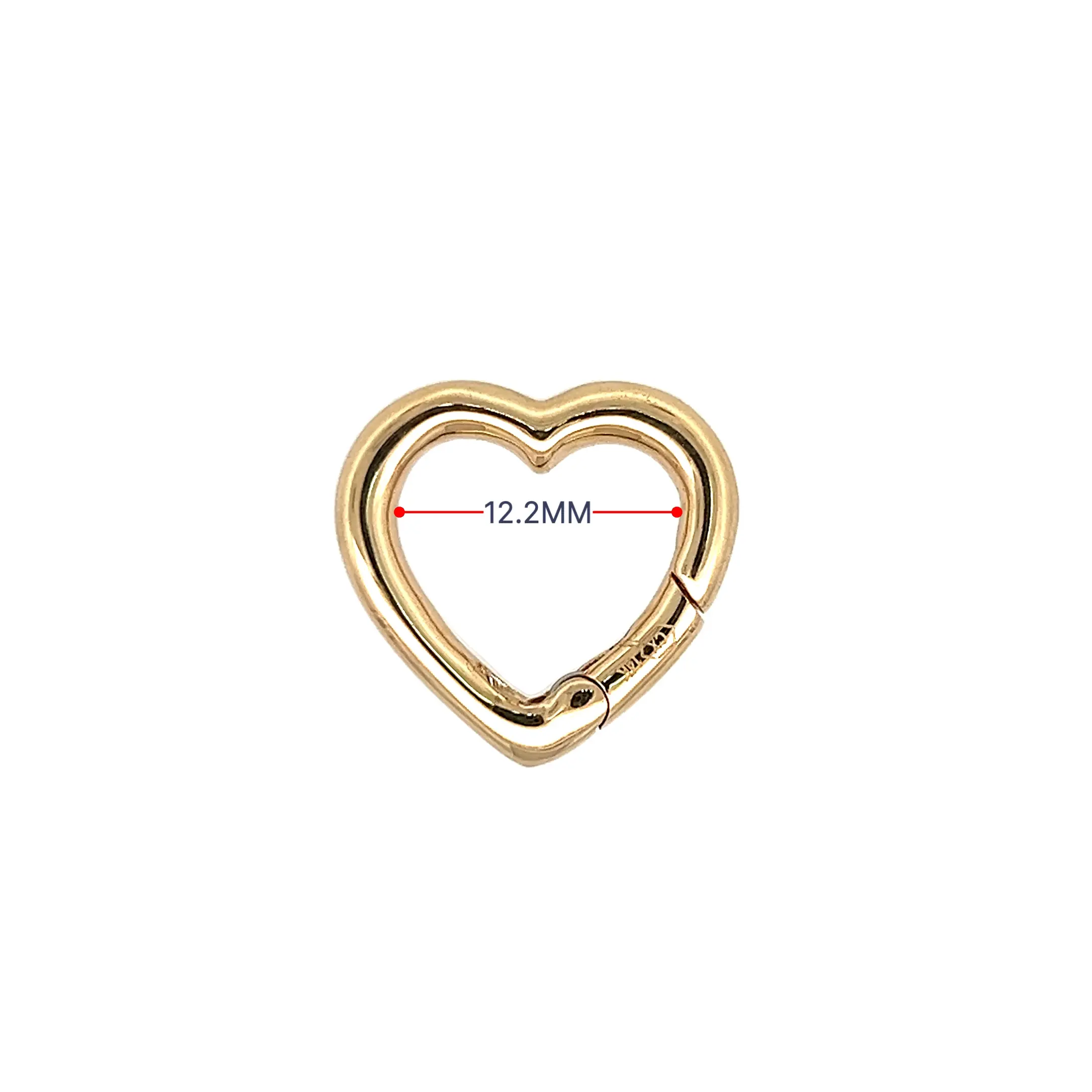 Video Thumbnail: Howard Yellow Gold Heart Clasp 5264 4492 - Howard 14k Yellow Gold Heart Clasp