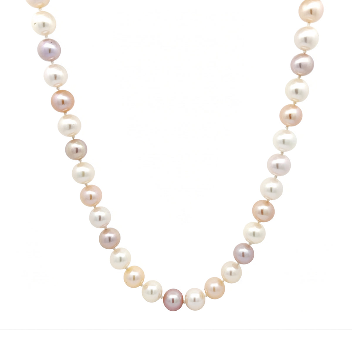 Howard 18" Freshwater Multi-Colour Pearl Necklace with 14K White Gold Clasp