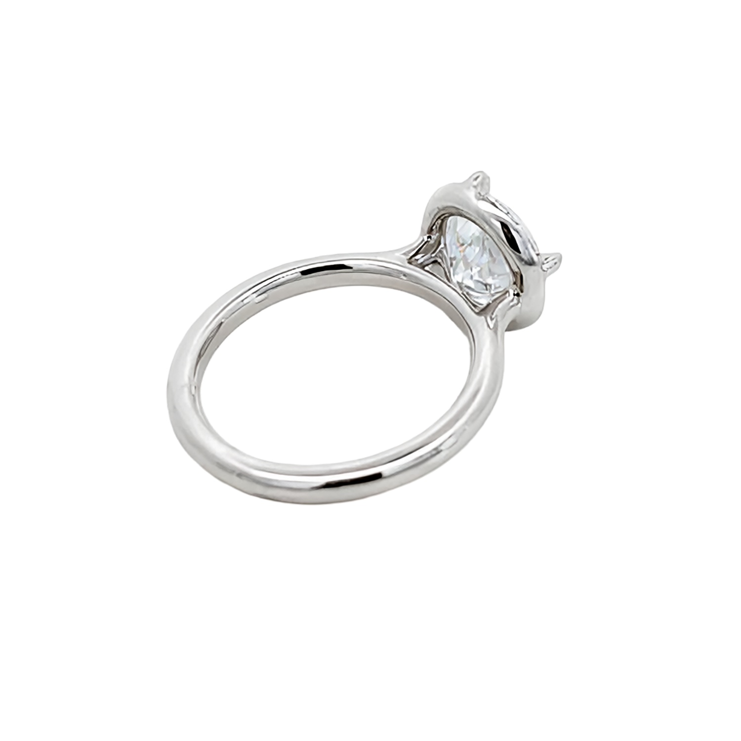 Video Thumbnail: Howard Platinum Angled Solitaire Ring With 2 Pear F 8257 - Howard Platinum Angled Solitaire Ring With 2.80ct Pear Vs2 F