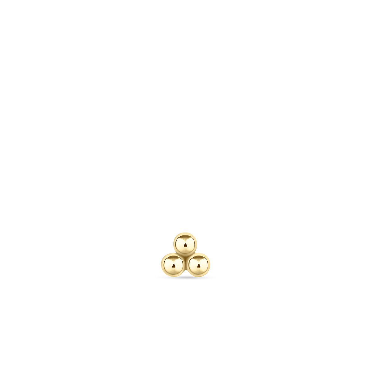 Video Thumbnail: Maria Tash Yellow Gold Three Ball Trinity Stud Earring 3 - Maria Tash 14k Yellow Gold Three Ball Trinity Stud Earring 3.5mm