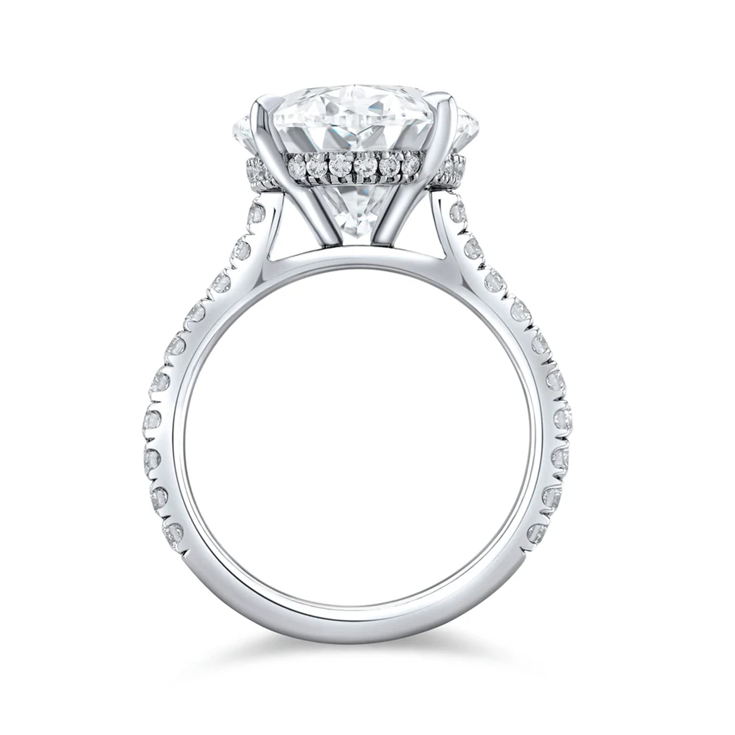 Video Thumbnail: Norman Silverman White Gold Oval Cut Diamond Ring 10 4123 - Norman Silverman 18k White Gold Oval Cut Diamond Ring 10.18ctw