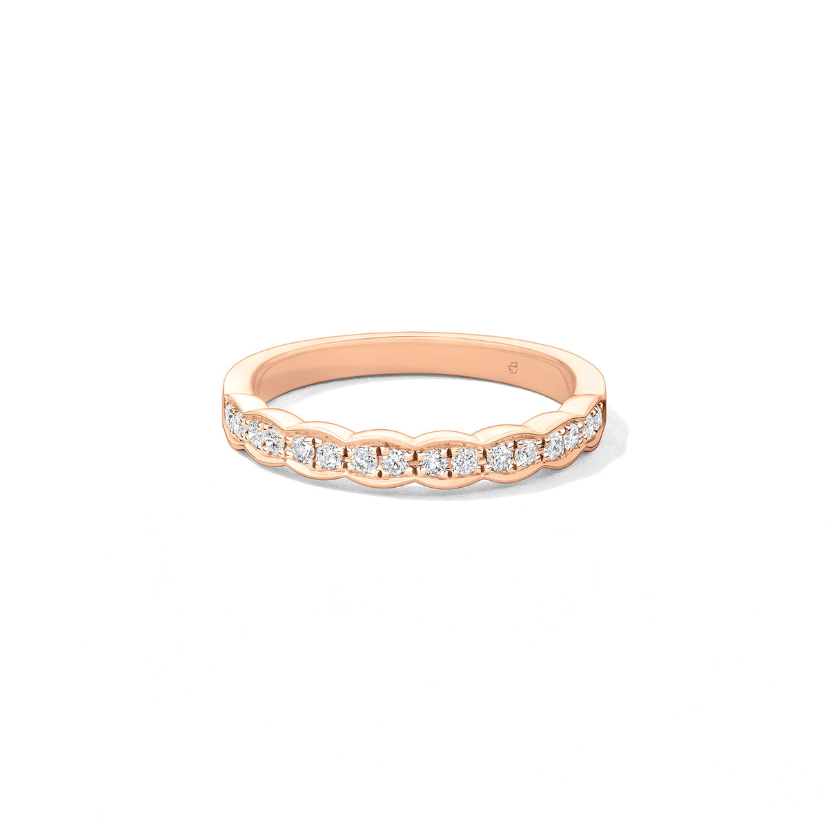 Hearts On Fire 18K Rose Gold Lorelei Floral Diamond Band 0.21ctw